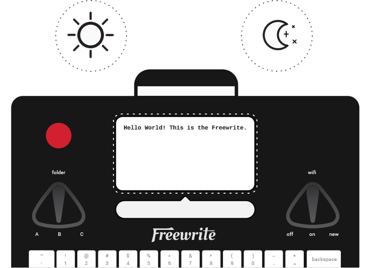 e ink display with front light