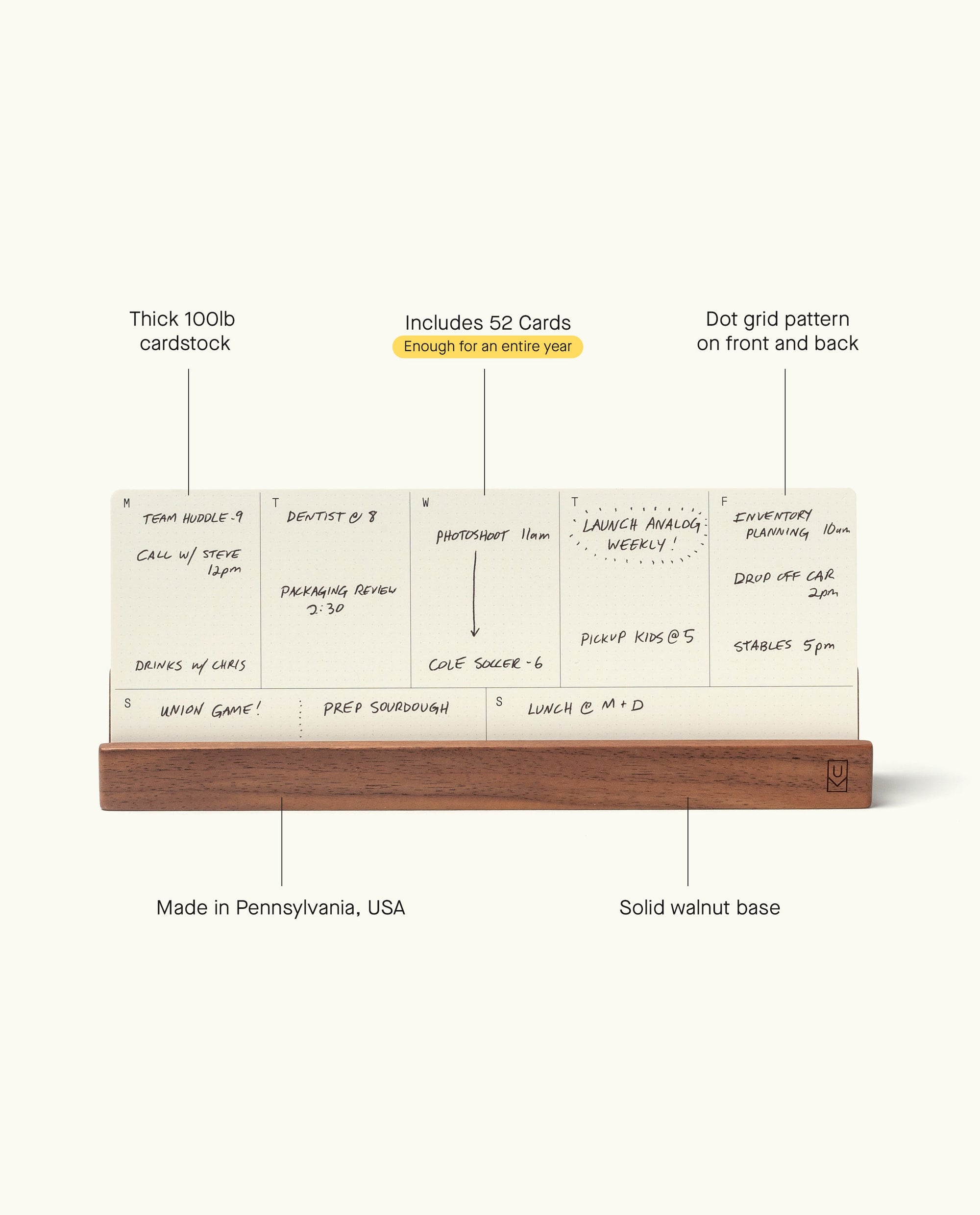 Analog Weekly Kit (Walnut)