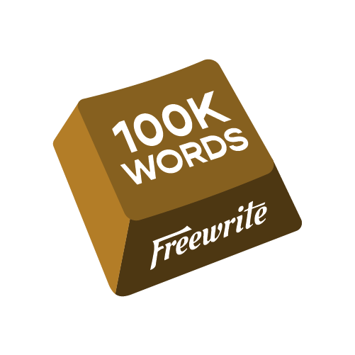 100K Words Freewrite Pin