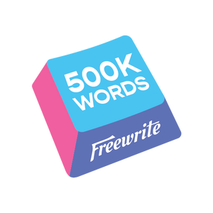 500K Words Freewrite Pin