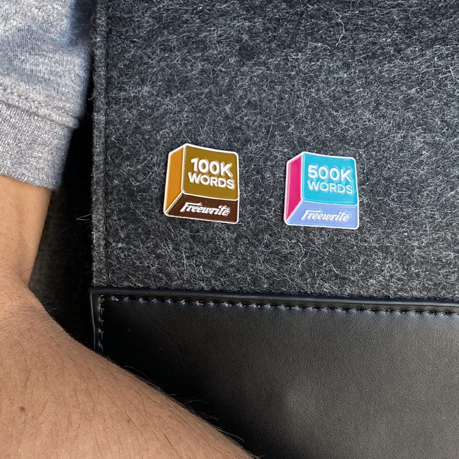 500K Words Freewrite Pin