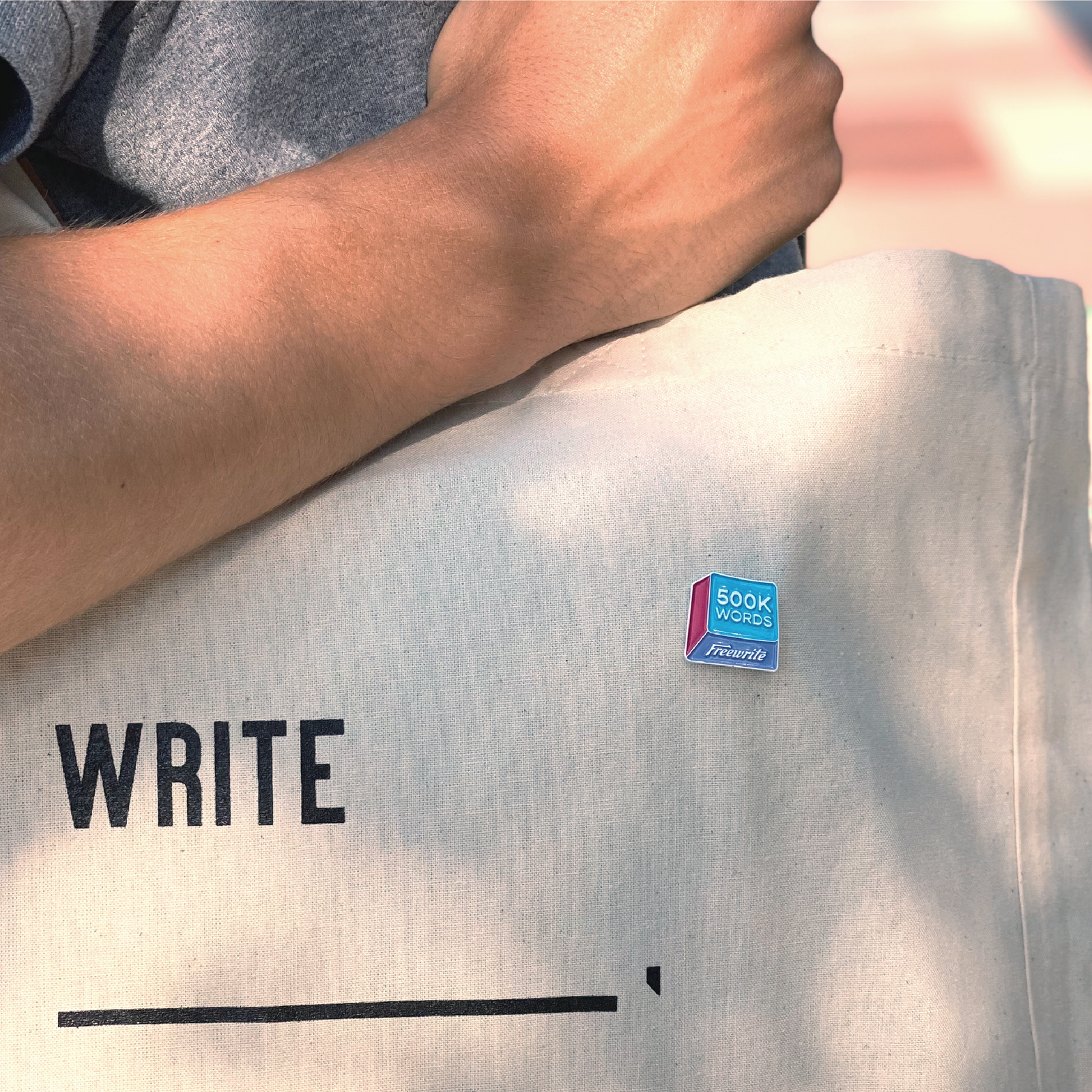 500K Words Freewrite Pin